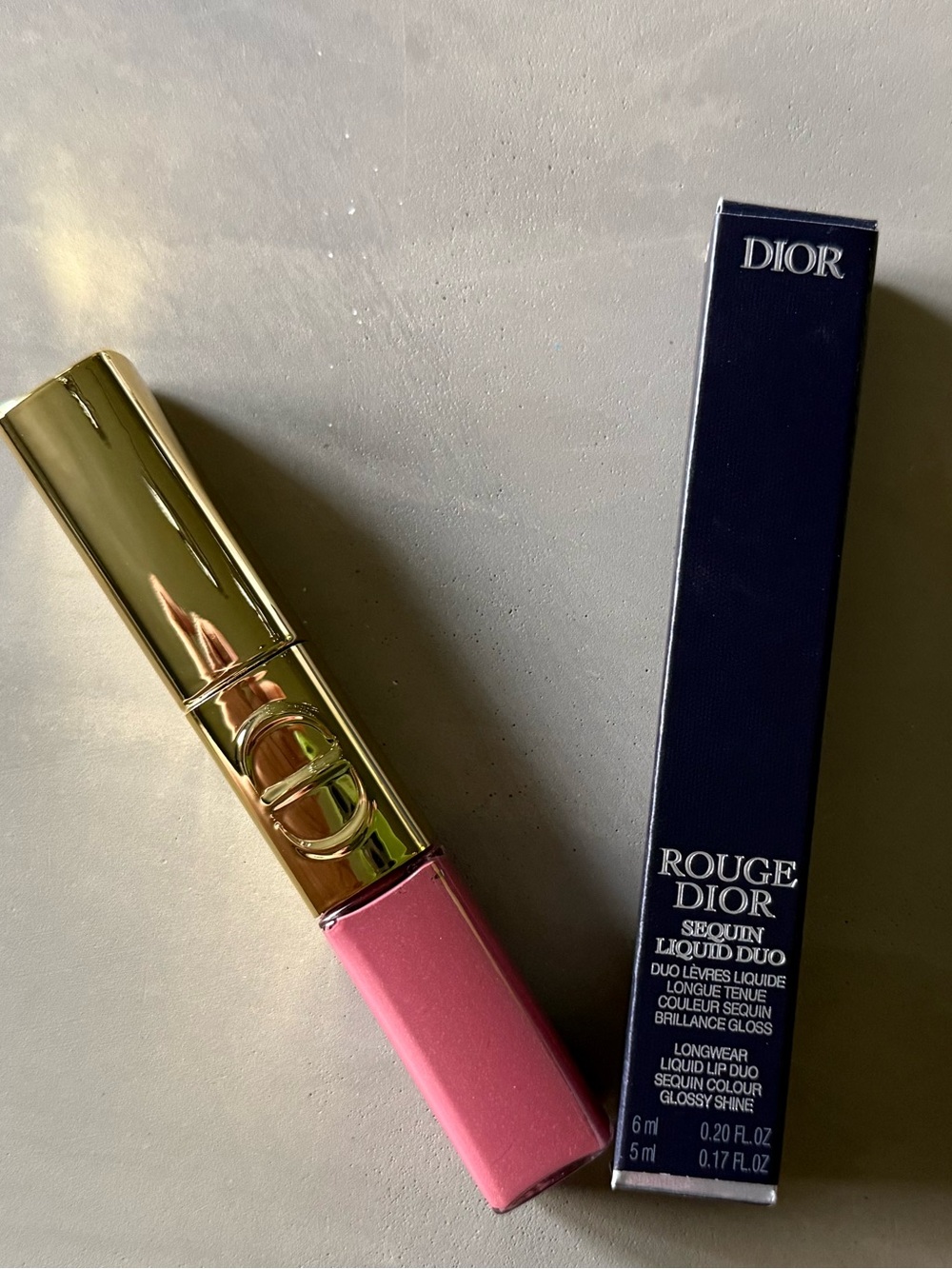 Dior Rouge Dior Sequin Liquid Duo Lipstick - 420 Pink Star